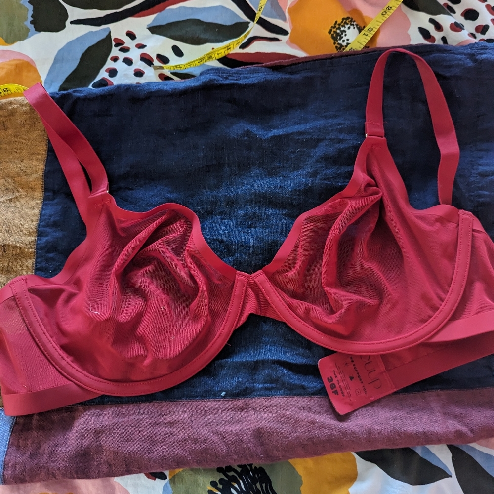 CUUP The Plunge Mesh Bra 36F